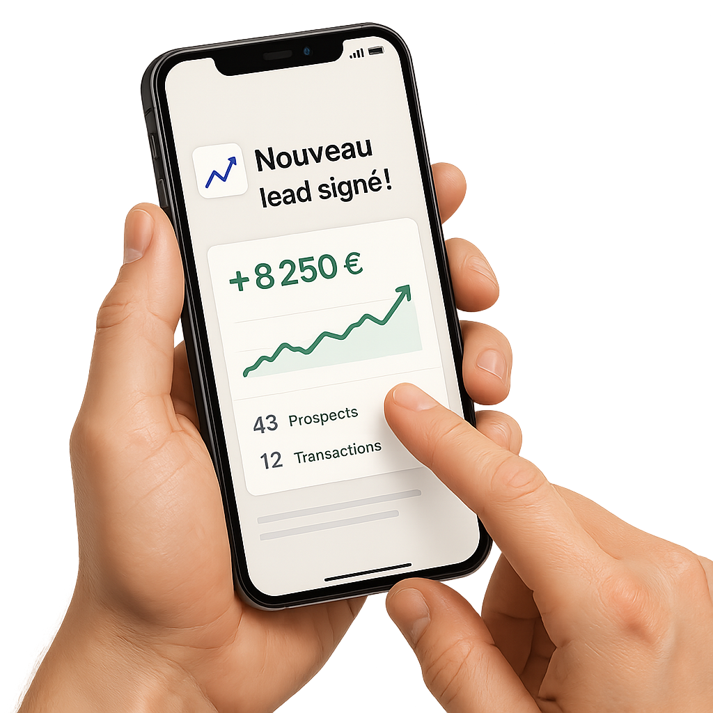 utilisation smartphone lead converti